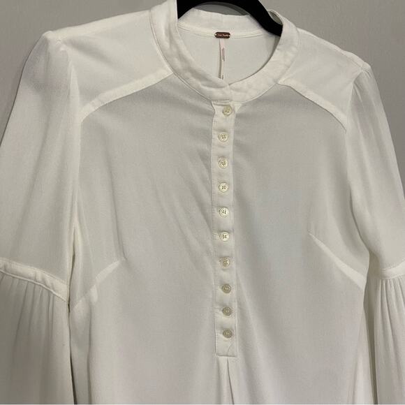 Free People Easy Girl Tunic Bell Sleeve Blouse Size Small - Picture 6 of 10